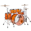 Tamburo TB VL520OR Volume Series Série 5 pièces sans couture en coquille sans couture avec caisse claire et tambour basse de 20 "- orange