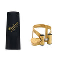 Vandoren LC57AP M/O Ligature and Plastic Cap for Alto Saxophone; Aged Gold Finish - Red One Music