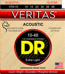 DR Handmade Strings VTA-10 Veritas Acoustic Guitar Strings - Extra Light (10-48)