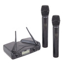 Système de microphone portable sans fil Eikon WM700DMA double canal PLL UHF