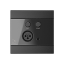 Audac WP205/B Microphone & Line Input Wall Panel (Black)