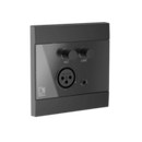 Audac WP210 Universal Wall Panel Microphone & Line Input (Black)