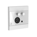 Audac WP210 Universal Wall Panel Microphone & Line Input (White)