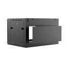 Caymon WPR406R/B 19" Wall Mount Rack For 6 Units With Removable Back (Black)