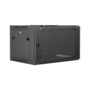 Caymon WPR406R/B 19" Wall Mount Rack For 6 Units With Removable Back (Black)