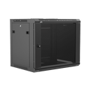 Caymon WPR409R/B Support mural 19" pour 9 unités avec dos amovible (noir)