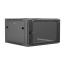 Caymon WPR606R/B 19" Wall Mount Rack For 6 Units With Removable Back (Black)