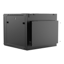 Caymon WPR609R/B Support mural 19" pour 9 unités avec dos amovible (noir)