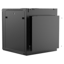 Caymon WPR612R/B 19" Wall Mount Rack For 12 Units With Removable Back (Black)