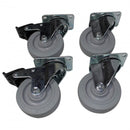 ProX X-CASTER-4-GRAY Roulettes grises de 4 po (jeu de 4 - 2 verrouillables)
