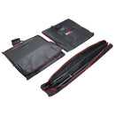 ProX X-POLARISBLX2 POLARIS™ Kit de haut-parleur portable et d'éclairage double support avec plaque de base, poteau réglable et sacs de transport (finition noire)