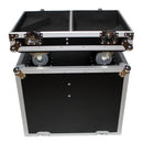 ProX X-RCF-NX12SMA Stage Monitor Flight Case For 2 RCF NX 12-SMA W/4" Wheels