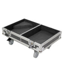 ProX X-RCF-NX12SMA Stage Monitor Flight Case For 2 RCF NX 12-SMA W/4" Wheels