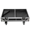 ProX X-RCF-NX12SMA Stage Monitor Flight Case For 2 RCF NX 12-SMA W/4" Wheels
