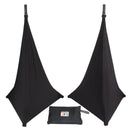 Prox x-sp3sc-blx2 à deux packs trois côtés de la couverture du support de haut-parleur (noir)