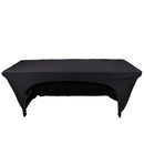 ProX X-ST4BL 4 Ft. Open Back Spandex Table Cover/Scrim (Black)