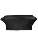 ProX X-ST4BL 4 Ft. Open Back Spandex Table Cover/Scrim (Black)