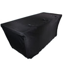 ProX X-ST4BL 4 Ft. Open Back Spandex Table Cover/Scrim (Black)