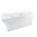 Prox x-st4w 4 ft. Ouvrez le couvercle de table en spandex / Scrim (blanc)