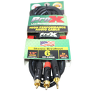 ProX XC-CMR6 Câble audio asymétrique mini TRS 1/8" vers double RCA haute performance - 6 pi.