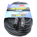 ProX XC-DMX100 100 Ft. DMX XLR3-M to XLR3-F High Performance Cable