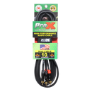 ProX XC-DRCA10 10 Ft. Dual RCA-M to Dual RCA-M High Performance Audio Cable