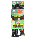 ProX XC-DRXM05 5 pi. Câble audio asymétrique double RCA-M vers double XLR3-M haute performance
