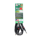 ProX XC-DTRS10 Câble audio haute performance équilibré double 1/4" TRS vers double 1/4" TRS - 10 pi.