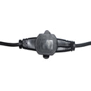 ProX XC-MEP12-326 120VAC NEMA 15 mâle à 6 prises femelles, rallonge d'alimentation 12-3 AWG (noir) - 32 pieds.