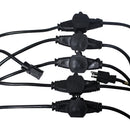 ProX XC-MEP12-326 120VAC NEMA 15 mâle à 6 prises femelles, rallonge d'alimentation 12-3 AWG (noir) - 32 pieds.