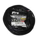 ProX XC-MEP12-326 120VAC NEMA 15 mâle à 6 prises femelles, rallonge d'alimentation 12-3 AWG (noir) - 32 pieds.