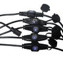 ProX XC-MEP14-326 MK2 110V Male to 6 Socket 110v Female Power Cord 6 Outlet 14/3 Extension Cord (Black) - 32ft
