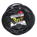 ProX XC-MEP14-529 120VAC NEMA15 Male to 9 Socket Female Power Extension Cord - 52 Ft.