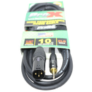 ProX XC-MXM10 Câble audio asymétrique 1/8" (3,5 mm) TRS-M Mini vers XLR3-M haute performance - 10 pi.
