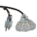 ProX XC-P143-10 120VAC NEMA 15 mâle à 3 prises femelles, rallonge d'alimentation 14 AWG - 10 pieds