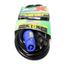 ProX XC-PWCE14-10 14 AWG High Performance Power Cord NEMA 5-15 Edison to PowerCon Blue Male - 10ft