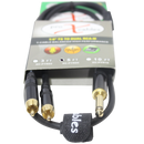 ProX XC-PYR05 Unbalanced 1/4" TS-M to Dual RCA-M High Performance Audio Y Cable - 5 Ft.