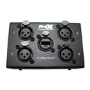 Câble ProX XC-SBCAT6-4XF 4 canaux XLR-F CAT6 Audio/DMX Portable Snake Box FEMELLE