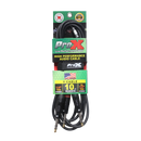 ProX XC-SYS10 1/4" TRS-M to Dual 1/4" TRS-M High Performance Audio Cable - 10 Ft.