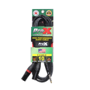 ProX XC-SYXM10 10 pieds. Câble Y haute performance 1/4" TRS-M stéréo vers double XLR3-M