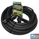 ProX XC-XLREC25 Power Cord/Audio Cable IEC Female to NEMA 15P & Balanced XLR-M to XLR-F - 25ft