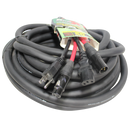 ProX XC-XLREC50 Power Cord/Audio Cable IEC Female to NEMA 15P & Balanced XLR-M to XLR-F - 50ft