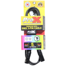 ProX XCP-DMX05 5 pi. Câble Premium DMX XLR3-M vers XLR3-F