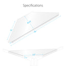 ProX XF-CSWX2 Ensemble universel d'étagères d'angle en aluminium pour façades DJ finition blanche