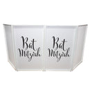ProX XF-SBATMITZ Bat Mitzvah Facade Enhancement Scrim (Black Script on White)