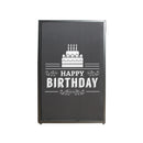 ProX XF-SHBD21 Happy Birthday Facade Enhancement Scrim (White Print on Black)