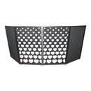 ProX XF-SHEARTSQ1X2 Stepped Hearts Facade Enhancement Scrims (White Hearts on Black)