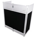 ProX XF-VISTAWHMK2 Vista DJ Booth Facade Table Station (White)