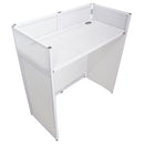 ProX XF-VISTAWHMK2 Vista DJ Booth Facade Table Station (White)