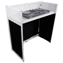 ProX XF-VISTAWHMK2 Vista DJ Booth Facade Table Station (White)